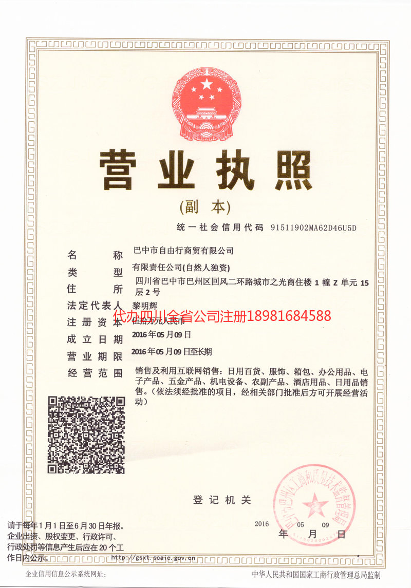 大连大连自由行商贸有限公司