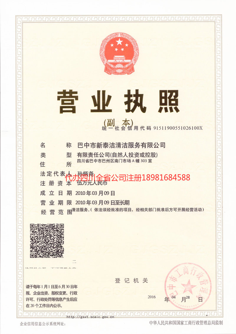 大连大连新泰洁清洁服务有限公司